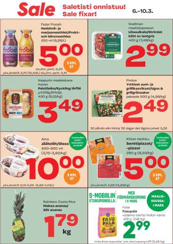 Sale tarjoukset  - 06.03.2024 - 10.03.2024.