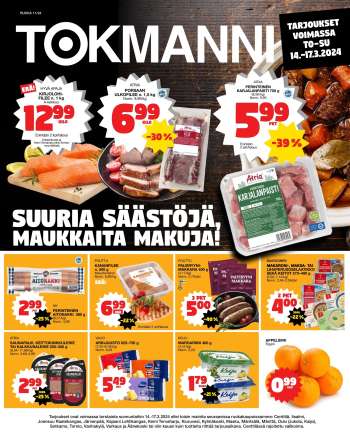 Tokmanni tarjoukset  - 14.03.2024 - 17.03.2024.