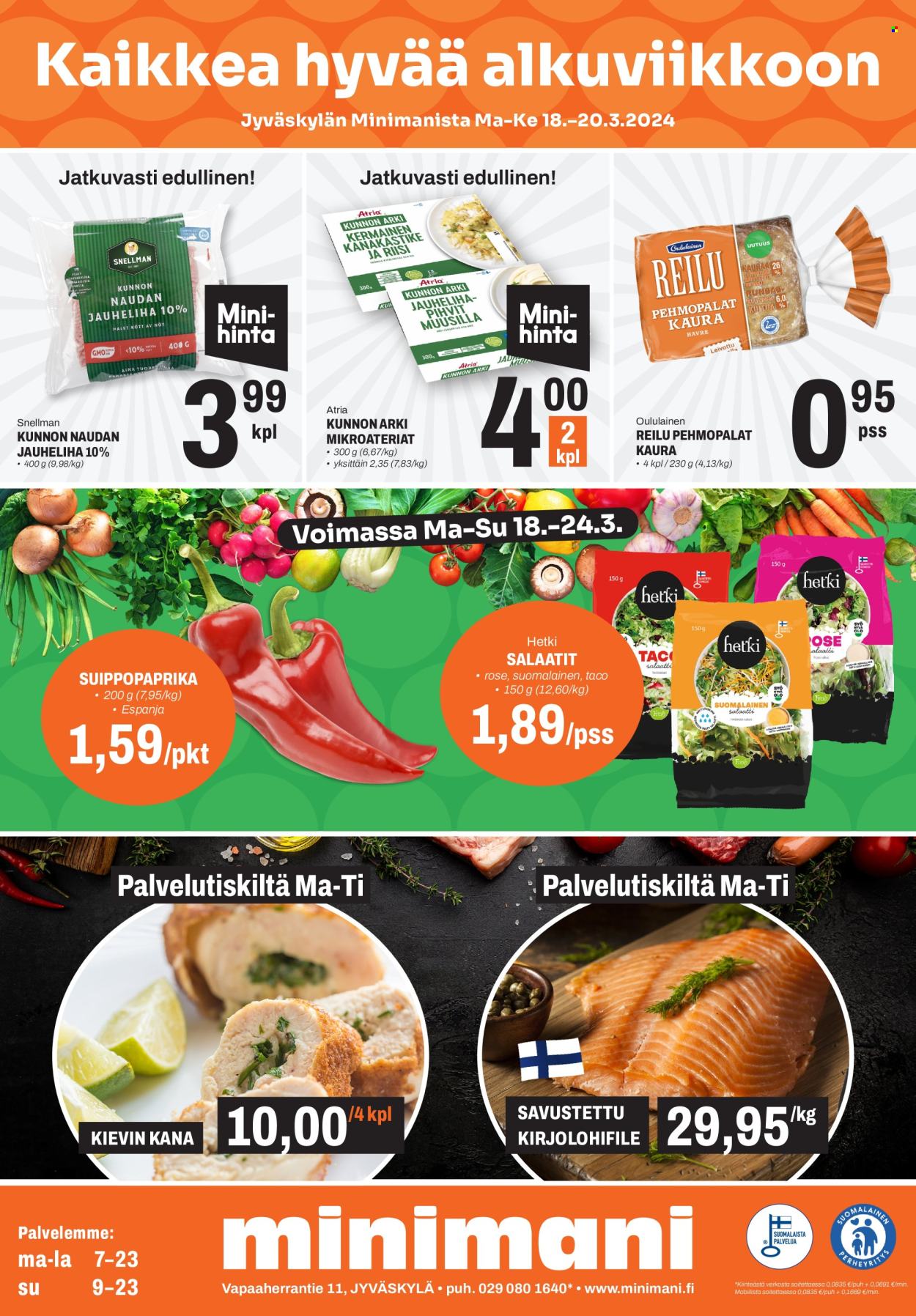 Minimani tarjoukset - 18.03.2024 - 24.03.2024. Sivu 1