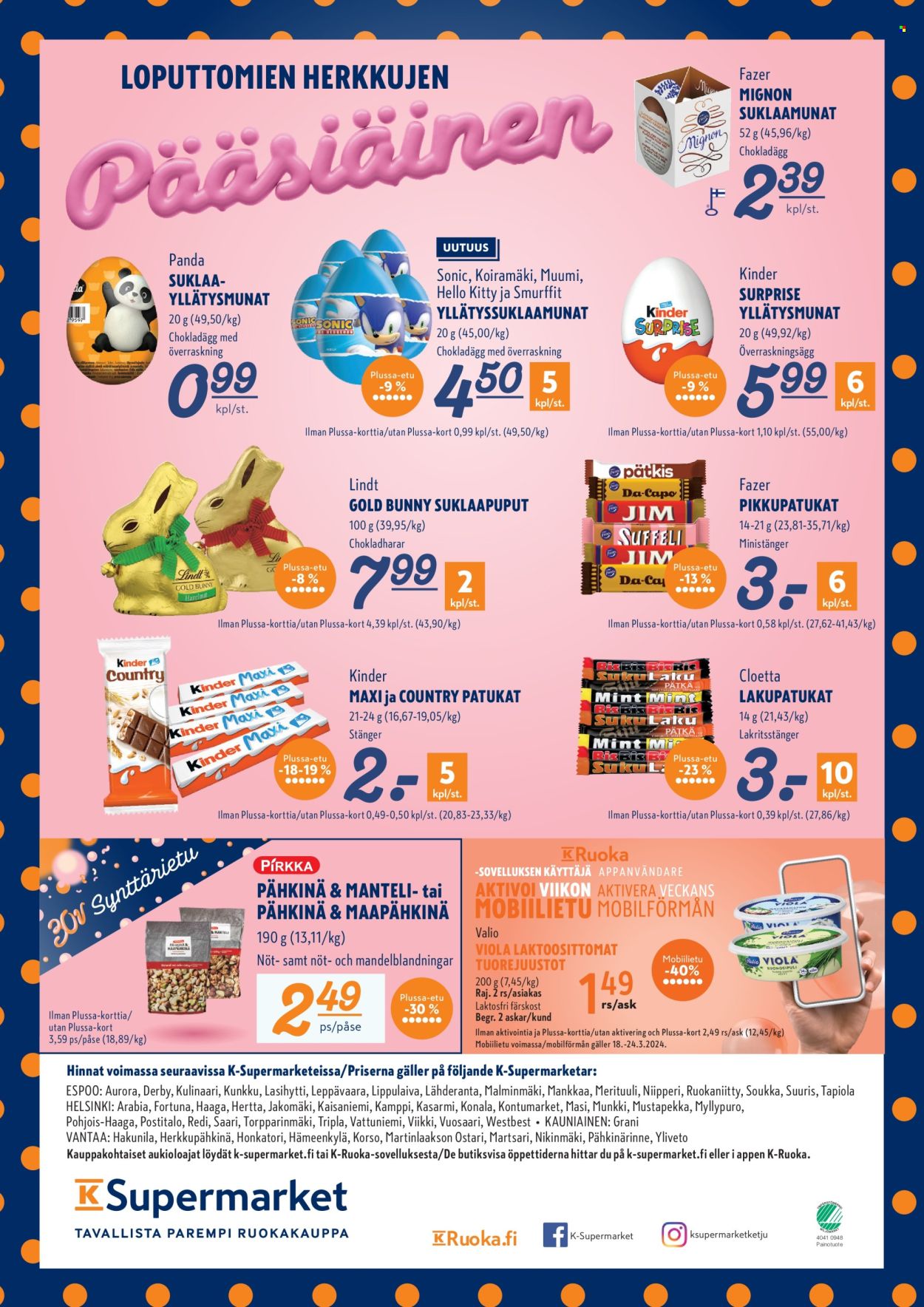 K-Supermarket tarjoukset - 21.03.2024 - 24.03.2024. Sivu 4