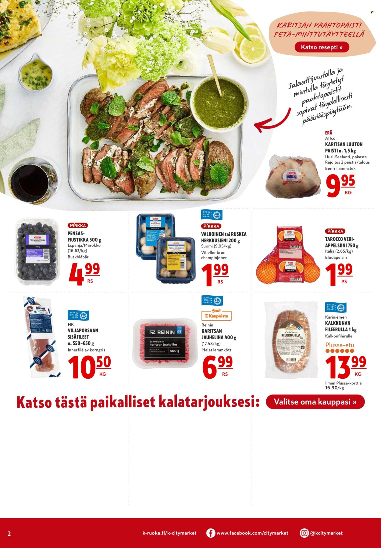 K-citymarket tarjoukset - 21.03.2024 - 03.04.2024. Sivu 2