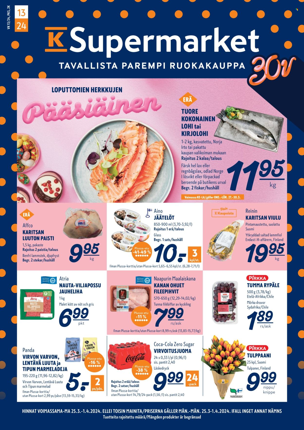K-Supermarket tarjoukset - 25.03.2024 - 01.04.2024. Sivu 1