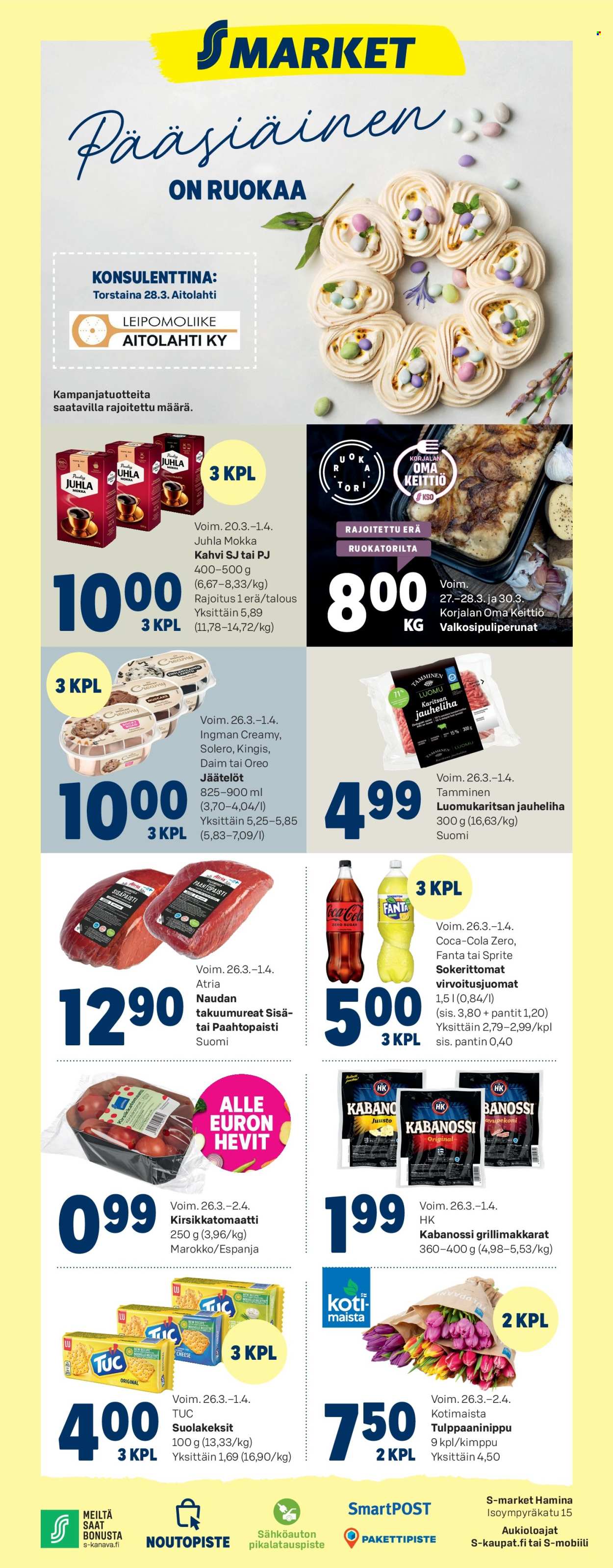 S-market tarjoukset - 27.03.2024 - 01.04.2024. Sivu 1