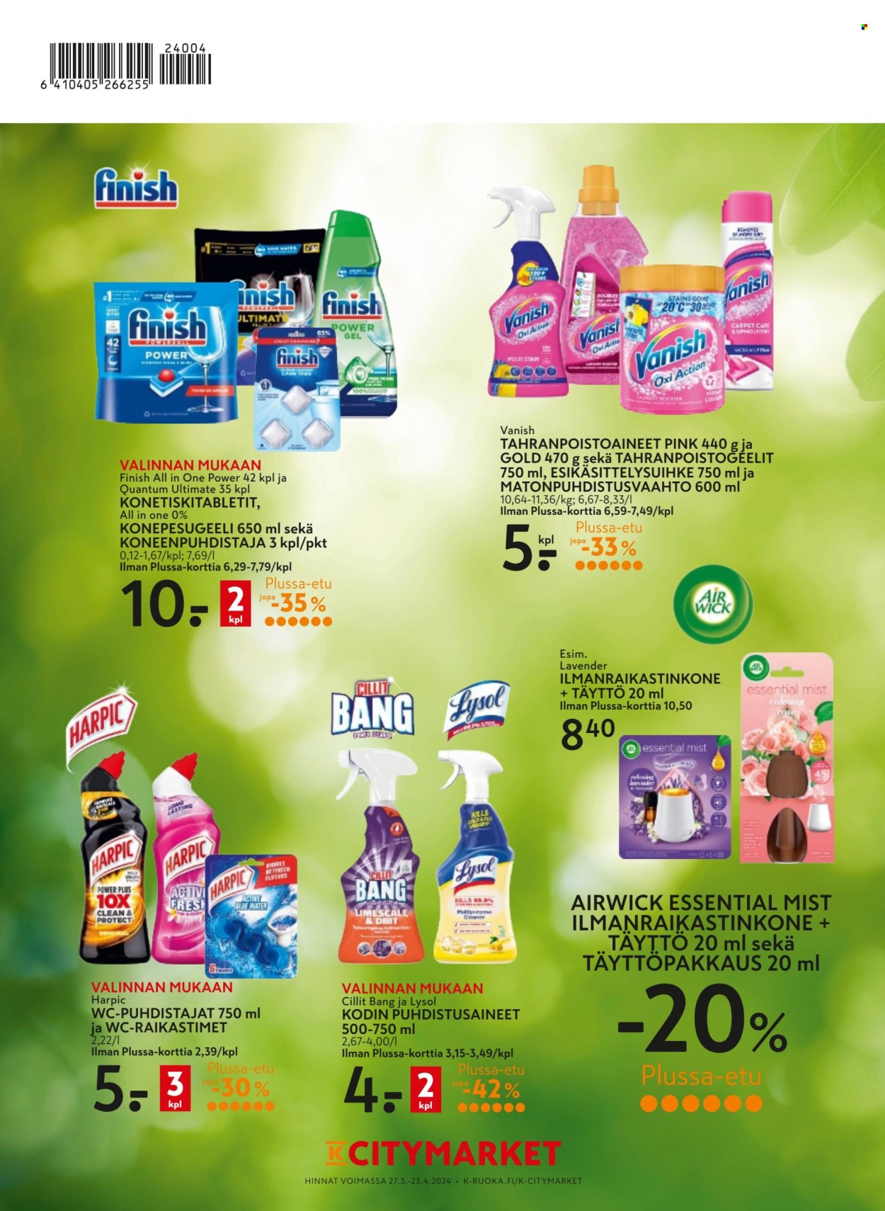 K-citymarket tarjoukset - 27.03.2024 - 23.04.2024. Sivu 84