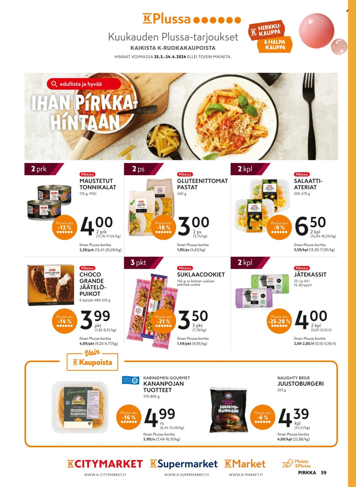 K-market tarjoukset - 27.03.2024 - 23.04.2024. Sivu 59