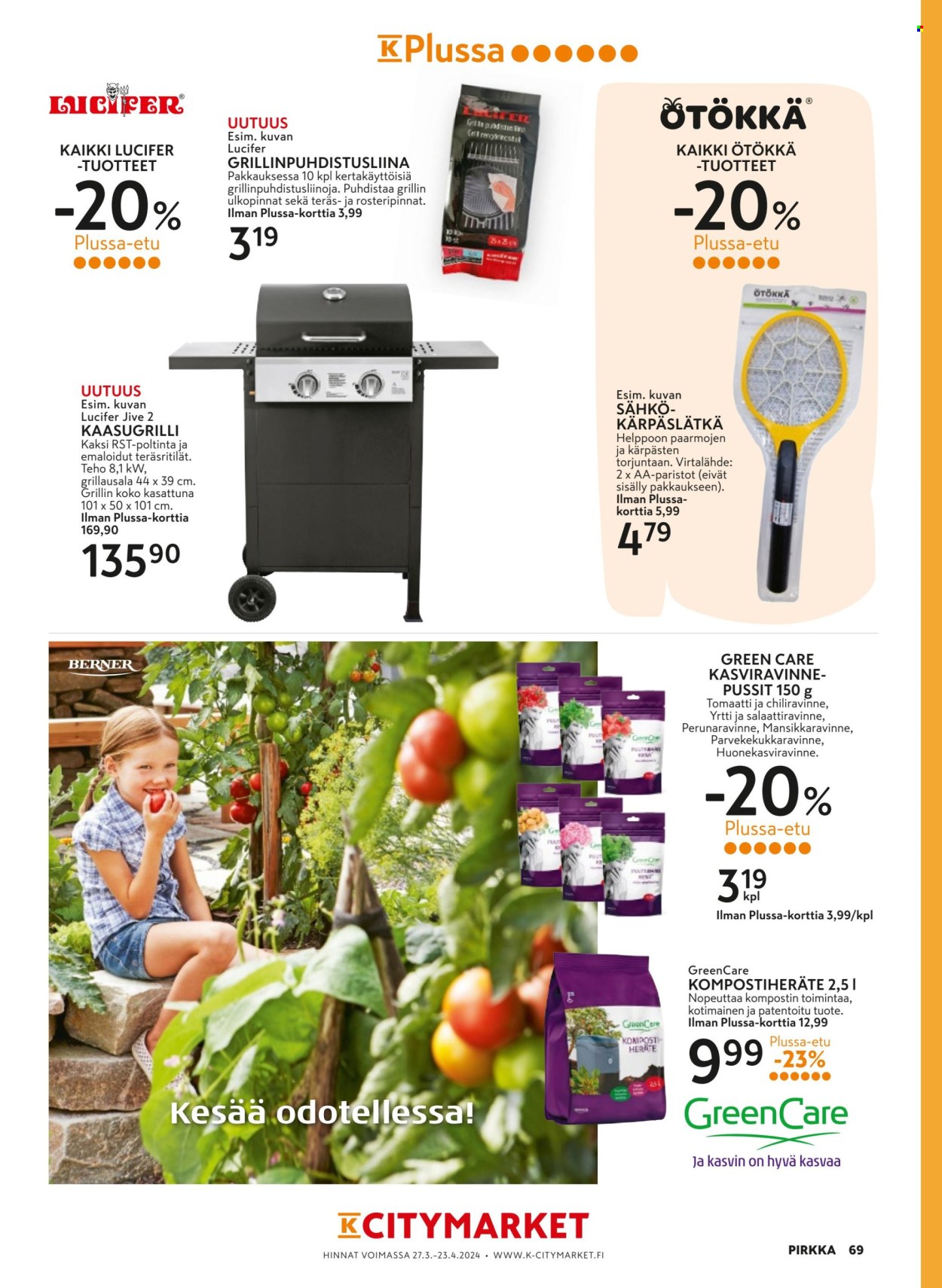 K-market tarjoukset - 27.03.2024 - 23.04.2024. Sivu 69