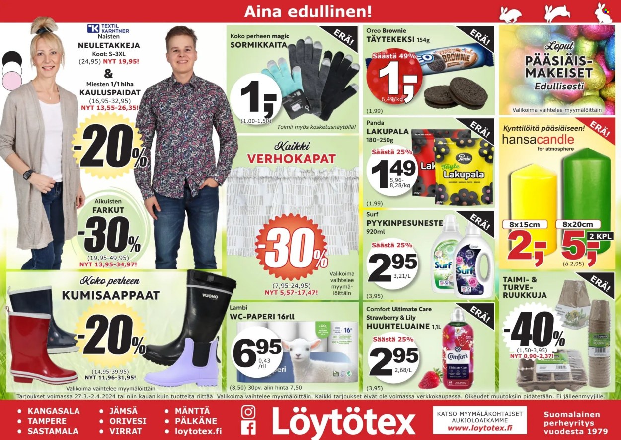 Löytötex tarjoukset - 27.03.2024 - 02.04.2024. Sivu 1