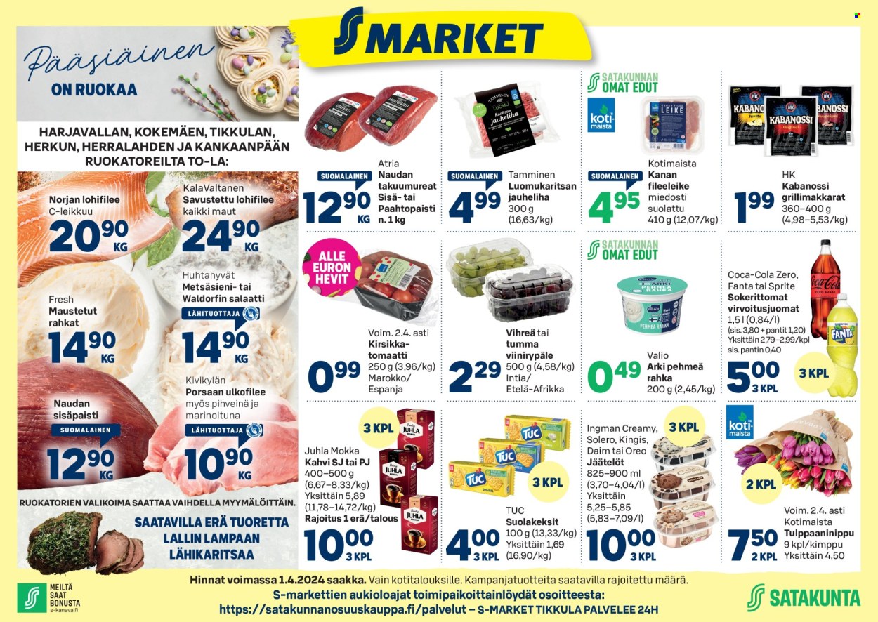 S-market tarjoukset - 28.03.2024 - 01.04.2024. Sivu 1