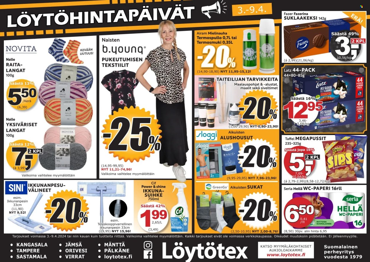 Löytötex tarjoukset - 03.04.2024 - 09.04.2024. Sivu 1