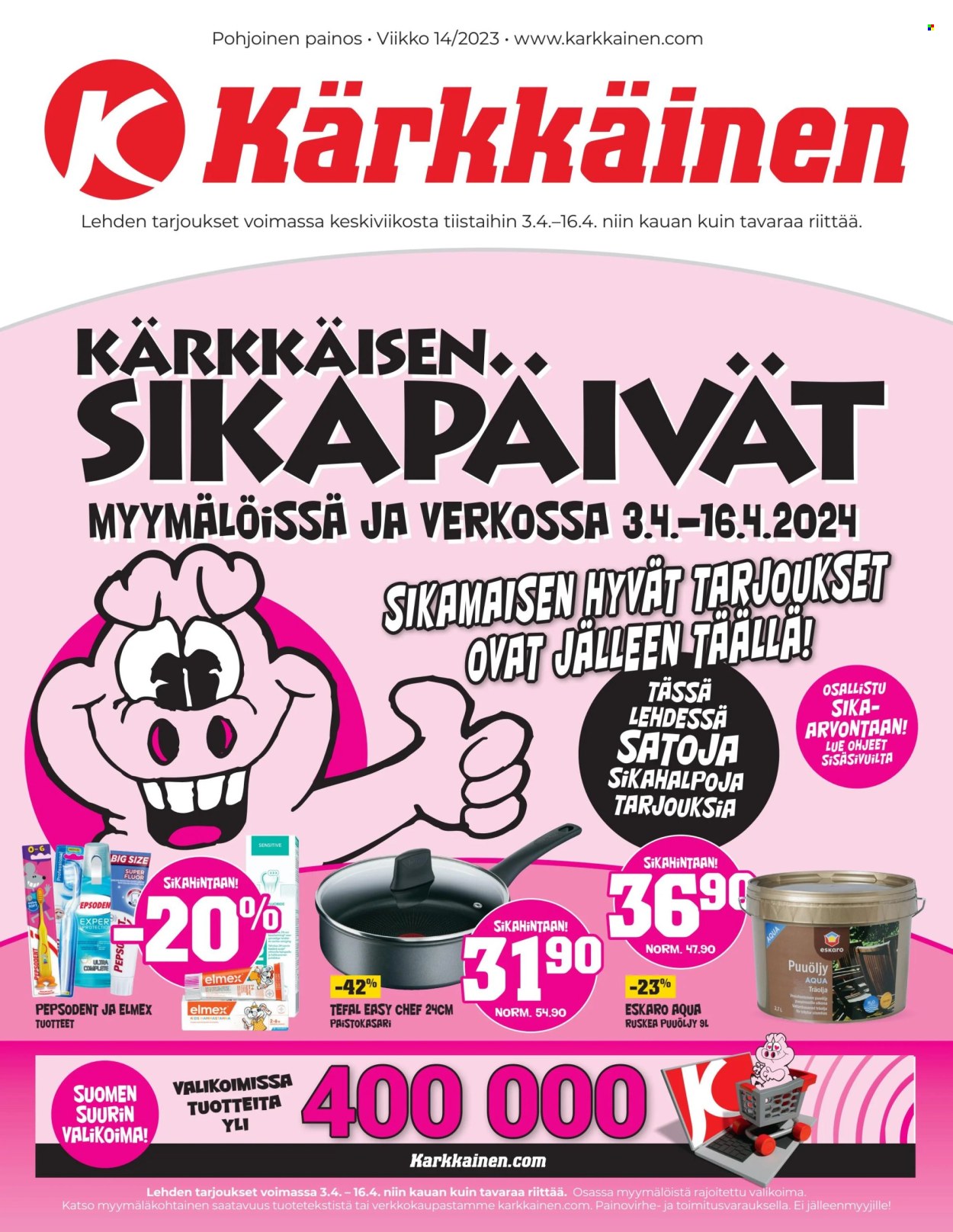 Kärkkäinen tarjoukset - 03.04.2024 - 16.04.2024. Sivu 1