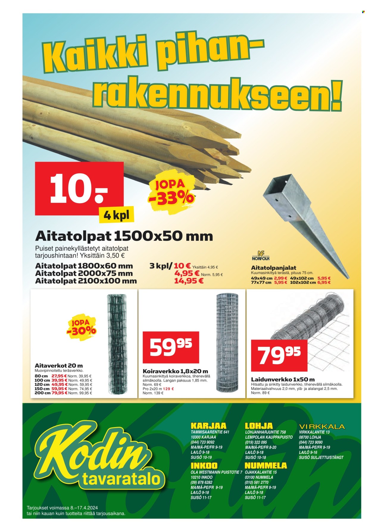 Kodintavaratalo tarjoukset - 08.04.2024 - 17.04.2024. Sivu 8