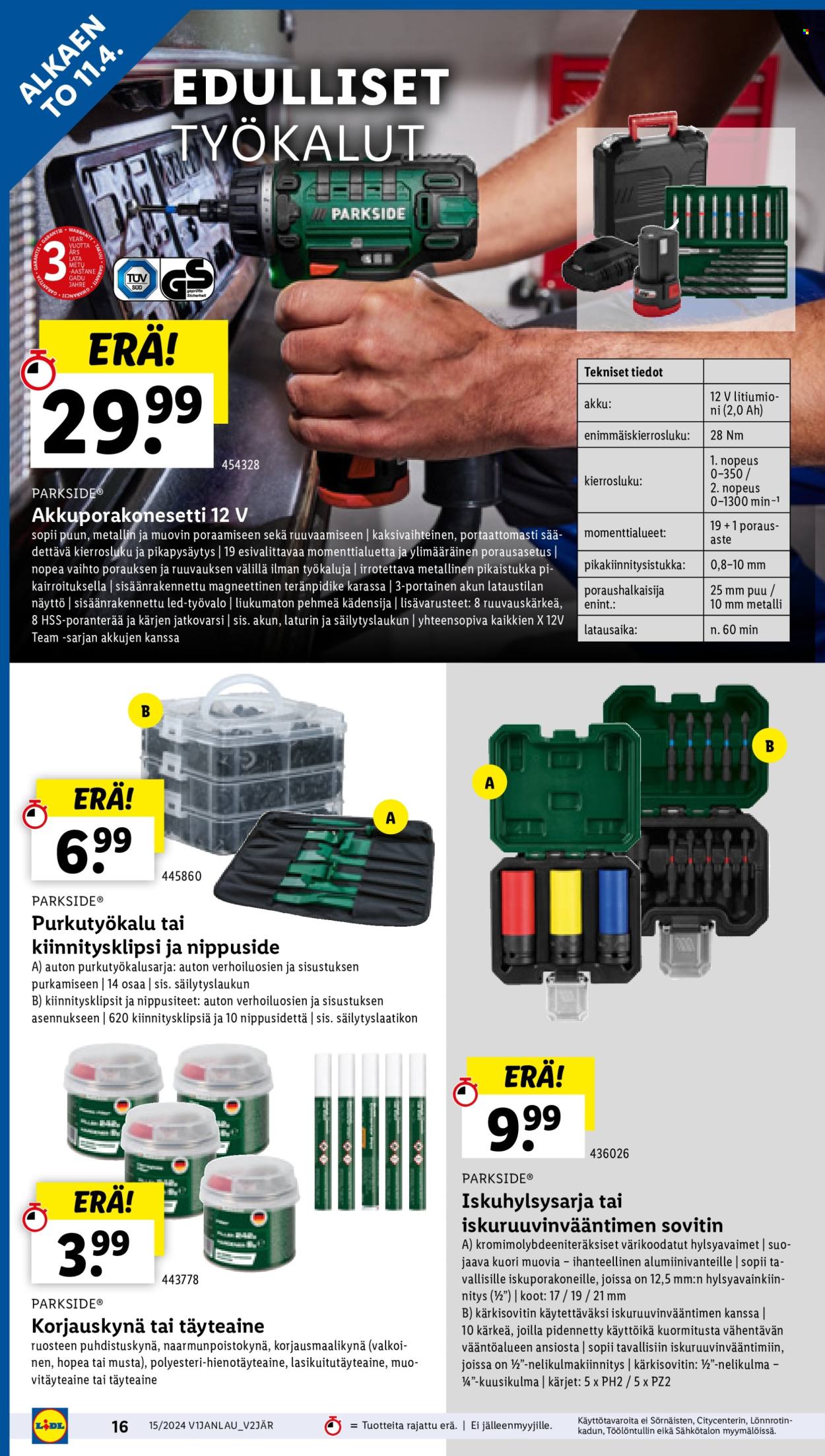 Lidl tarjoukset - 11.04.2024 - 17.04.2024. Sivu 20