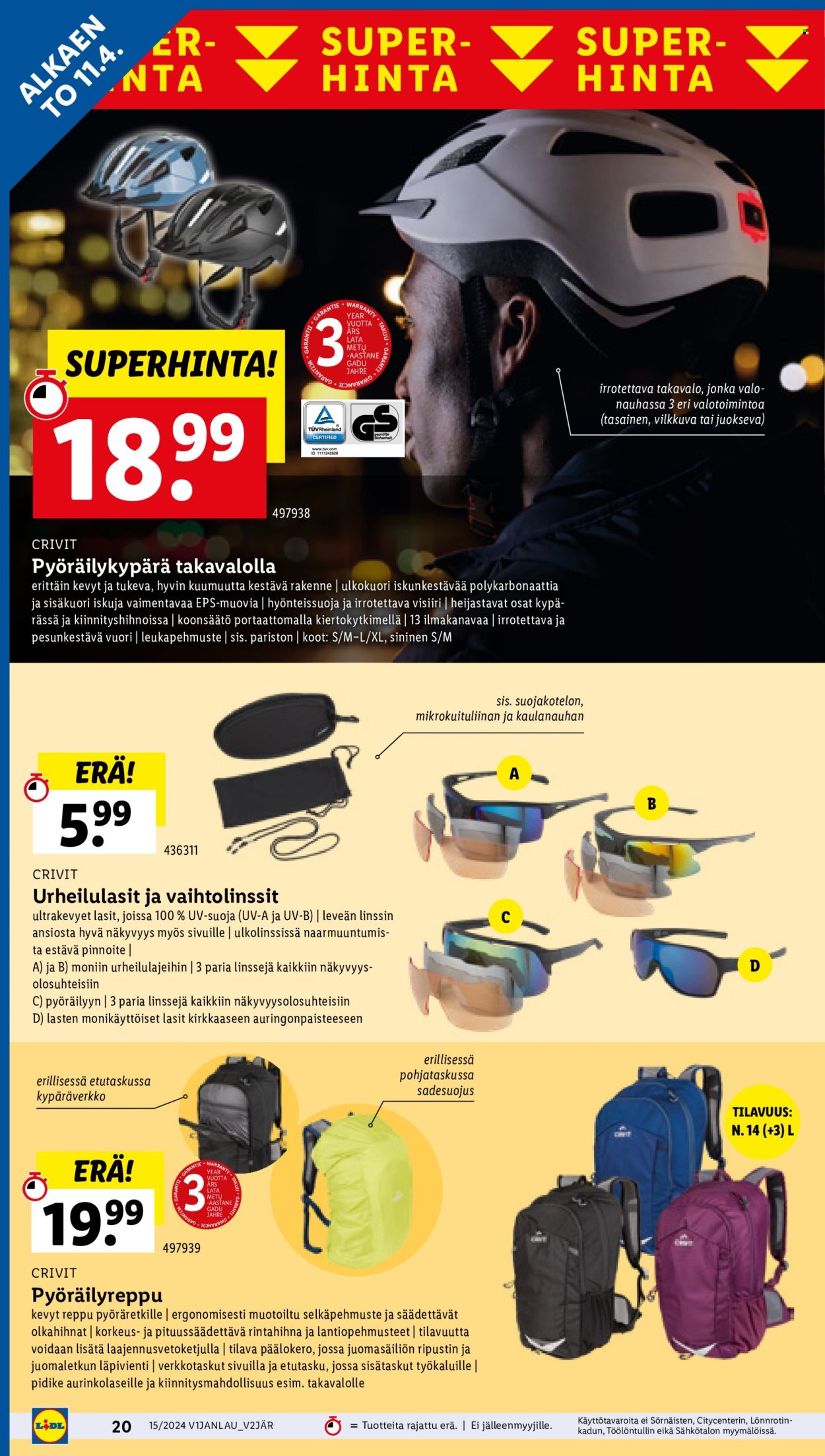 Lidl tarjoukset - 11.04.2024 - 17.04.2024. Sivu 24
