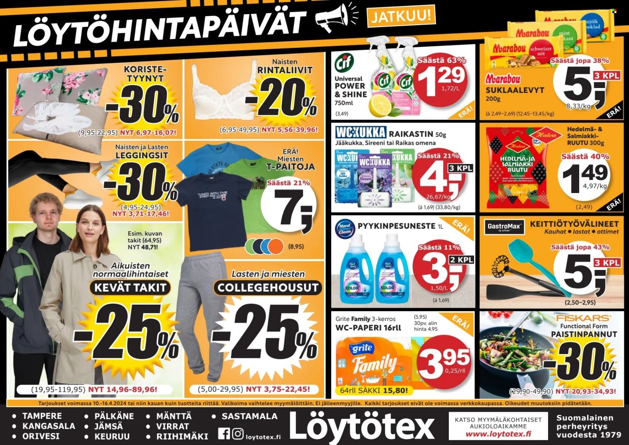 Löytötex tarjoukset - 10.04.2024 - 16.04.2024. Sivu 1