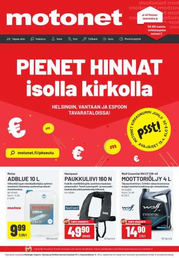 Motonet tarjoukset  - 10.04.2024 - 30.04.2024.