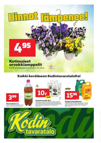 Kodintavaratalo tarjoukset  - 15.04.2024 - 24.04.2024.