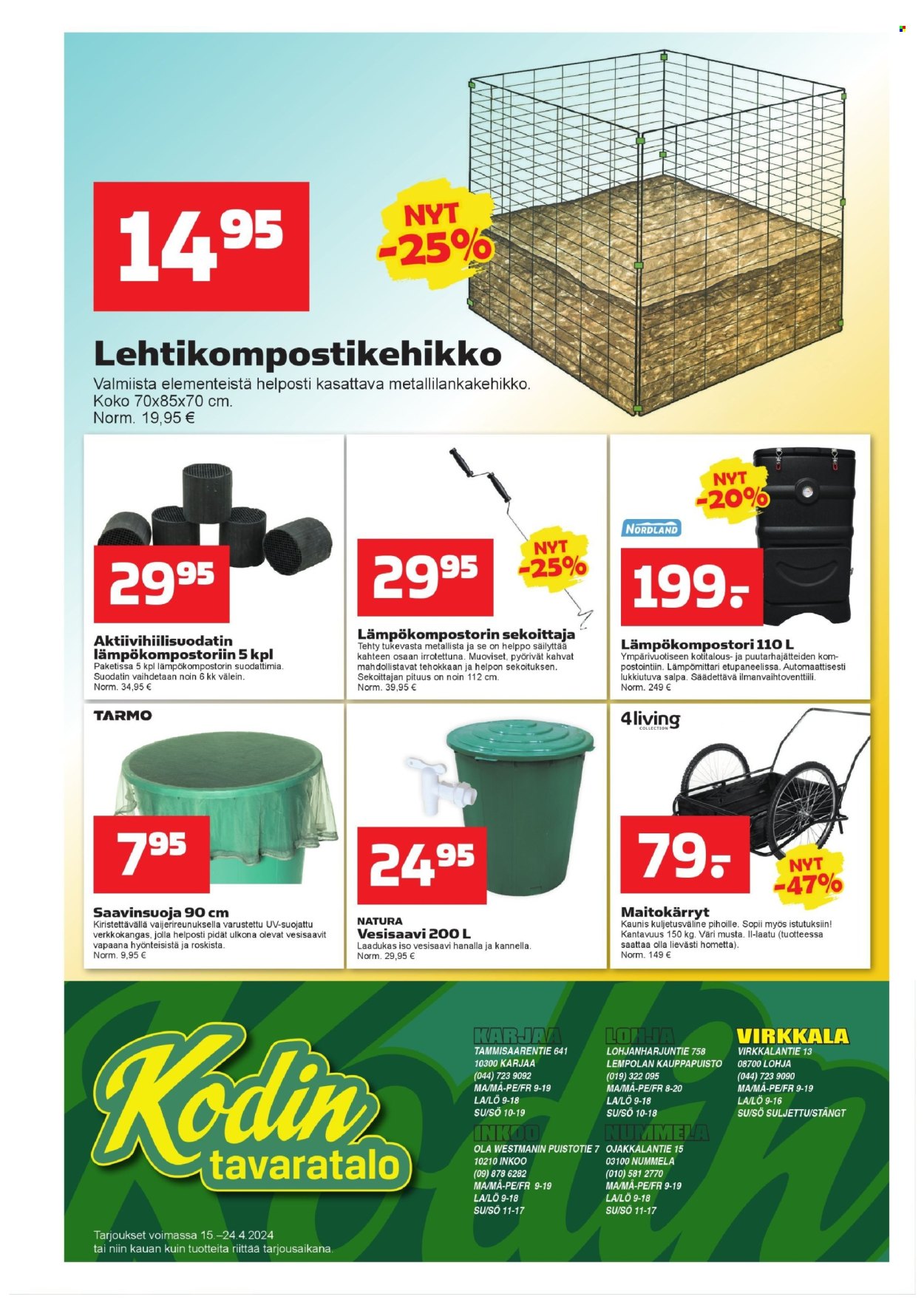 Kodintavaratalo tarjoukset - 15.04.2024 - 24.04.2024. Sivu 8