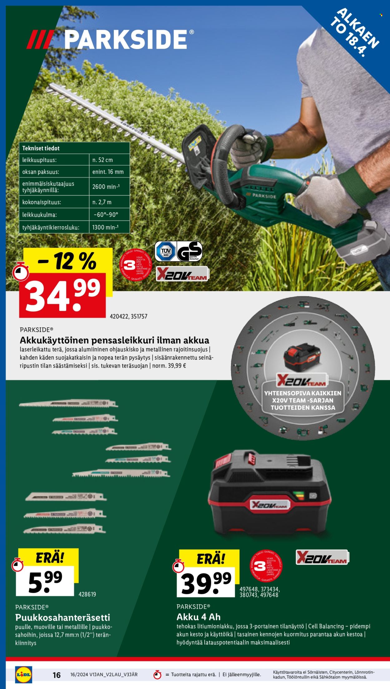 Lidl tarjoukset - 18.04.2024 - 24.04.2024. Sivu 20