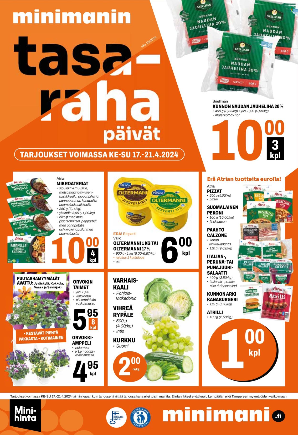 Minimani tarjoukset - 17.04.2024 - 21.04.2024. Sivu 1