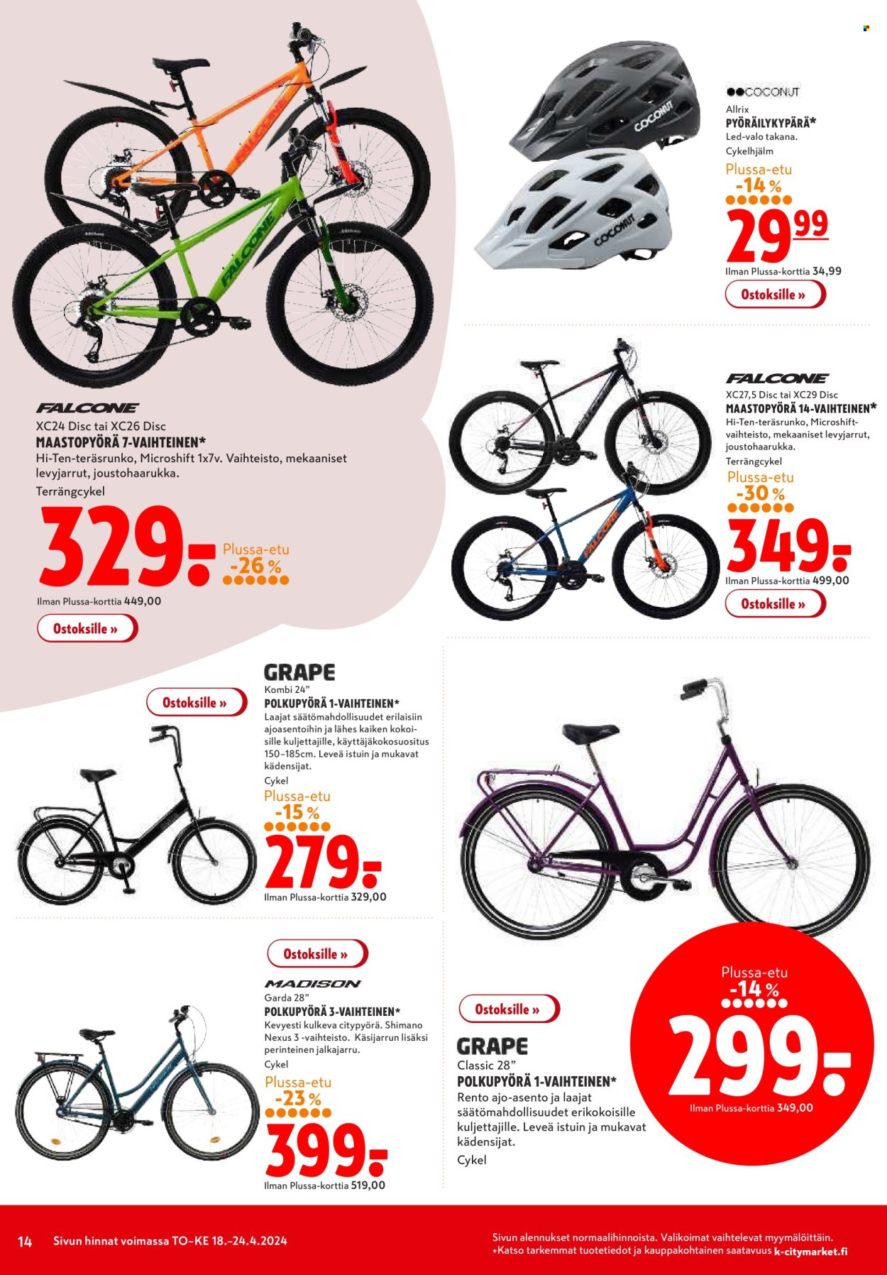K-citymarket tarjoukset - 18.04.2024 - 24.04.2024. Sivu 14