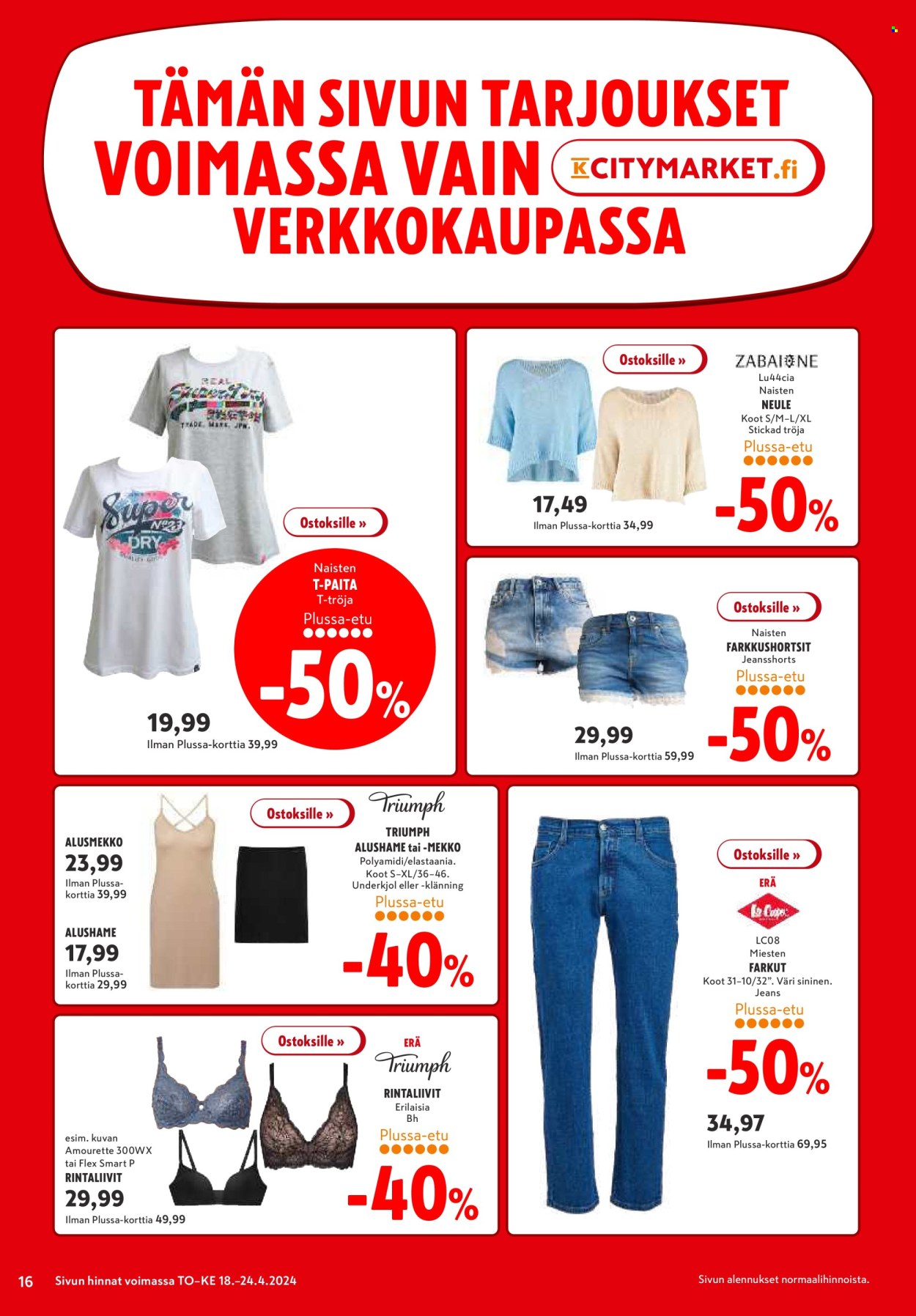 K-citymarket tarjoukset - 18.04.2024 - 24.04.2024. Sivu 16