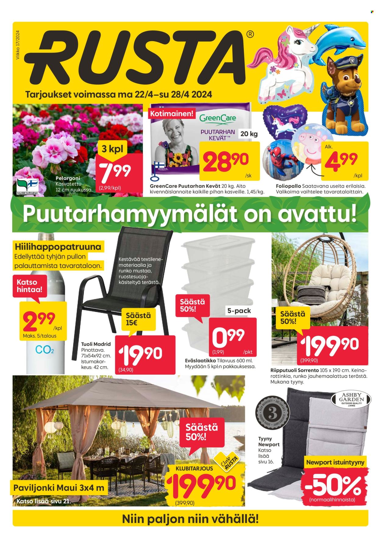 Rusta tarjoukset - 22.04.2024 - 28.04.2024. Sivu 1