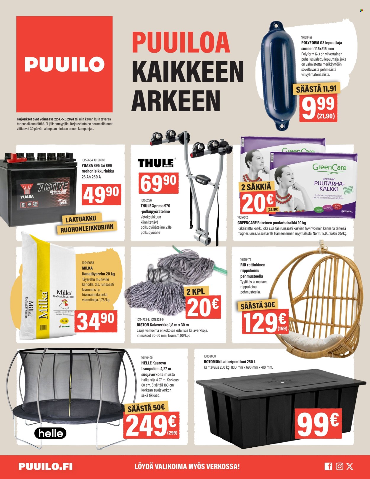 Puuilo tarjoukset - 22.04.2024 - 05.05.2024. Sivu 1