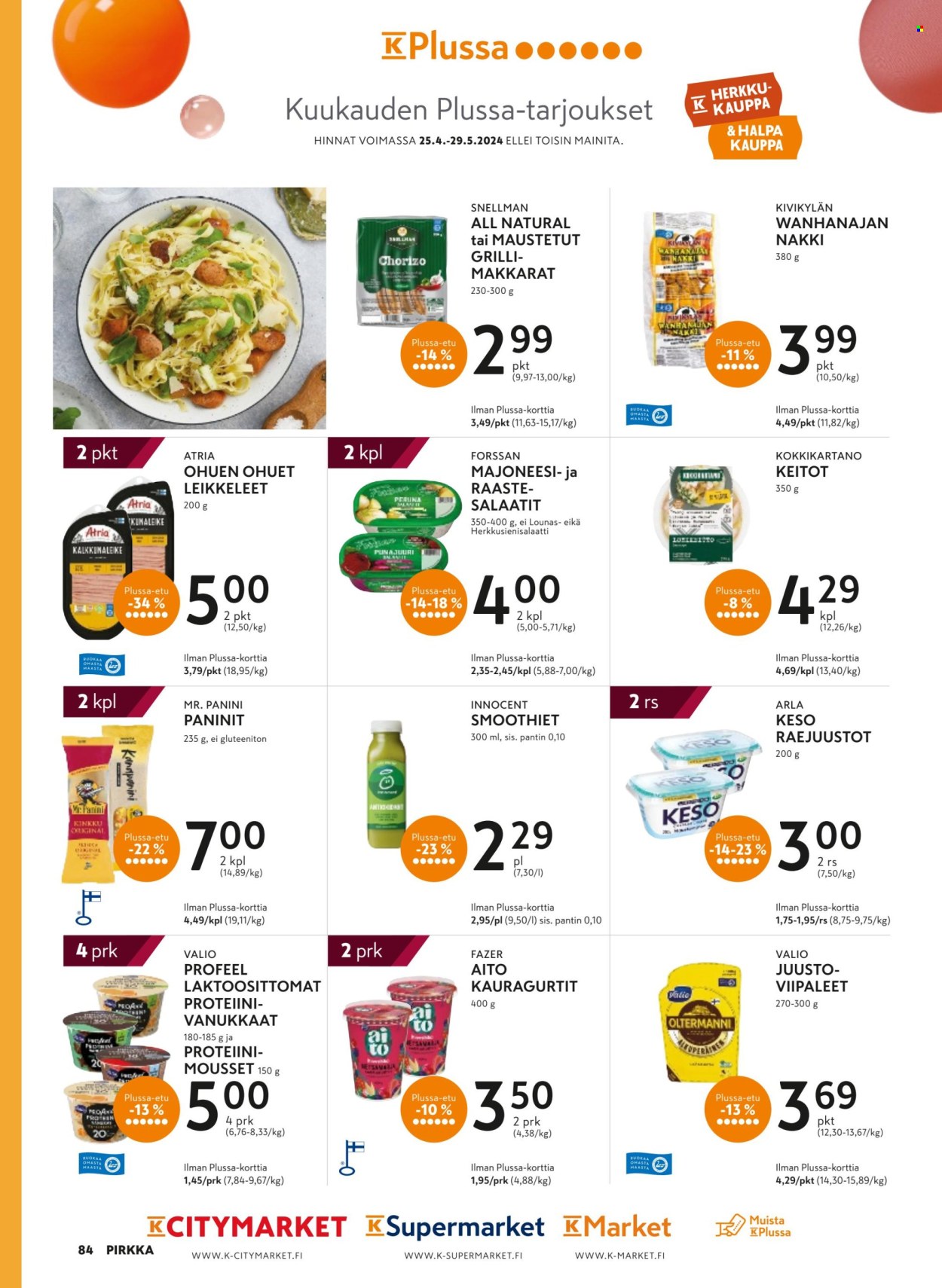 K-market tarjoukset - 24.04.2024 - 04.06.2024. Sivu 84