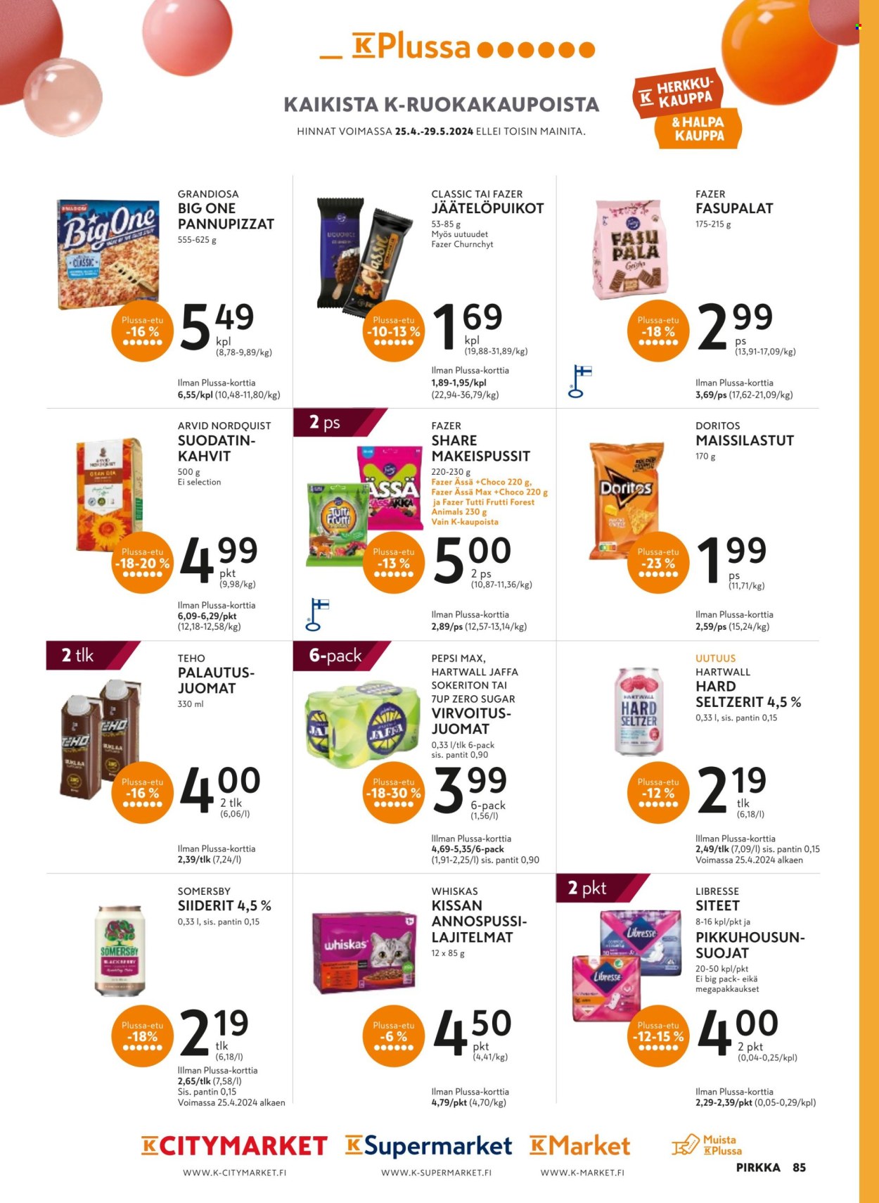 K-market tarjoukset - 24.04.2024 - 04.06.2024. Sivu 85