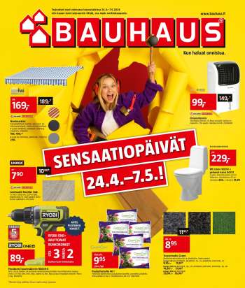 Bauhaus tarjoukset  - 24.04.2024 - 07.05.2024.