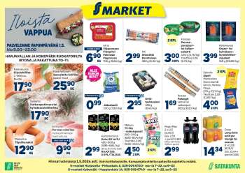 S-market tarjoukset  - 24.04.2024 - 01.05.2024.