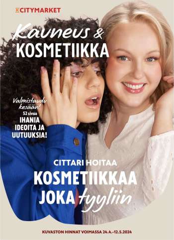 K-citymarket tarjoukset  - 24.04.2024 - 12.05.2024.