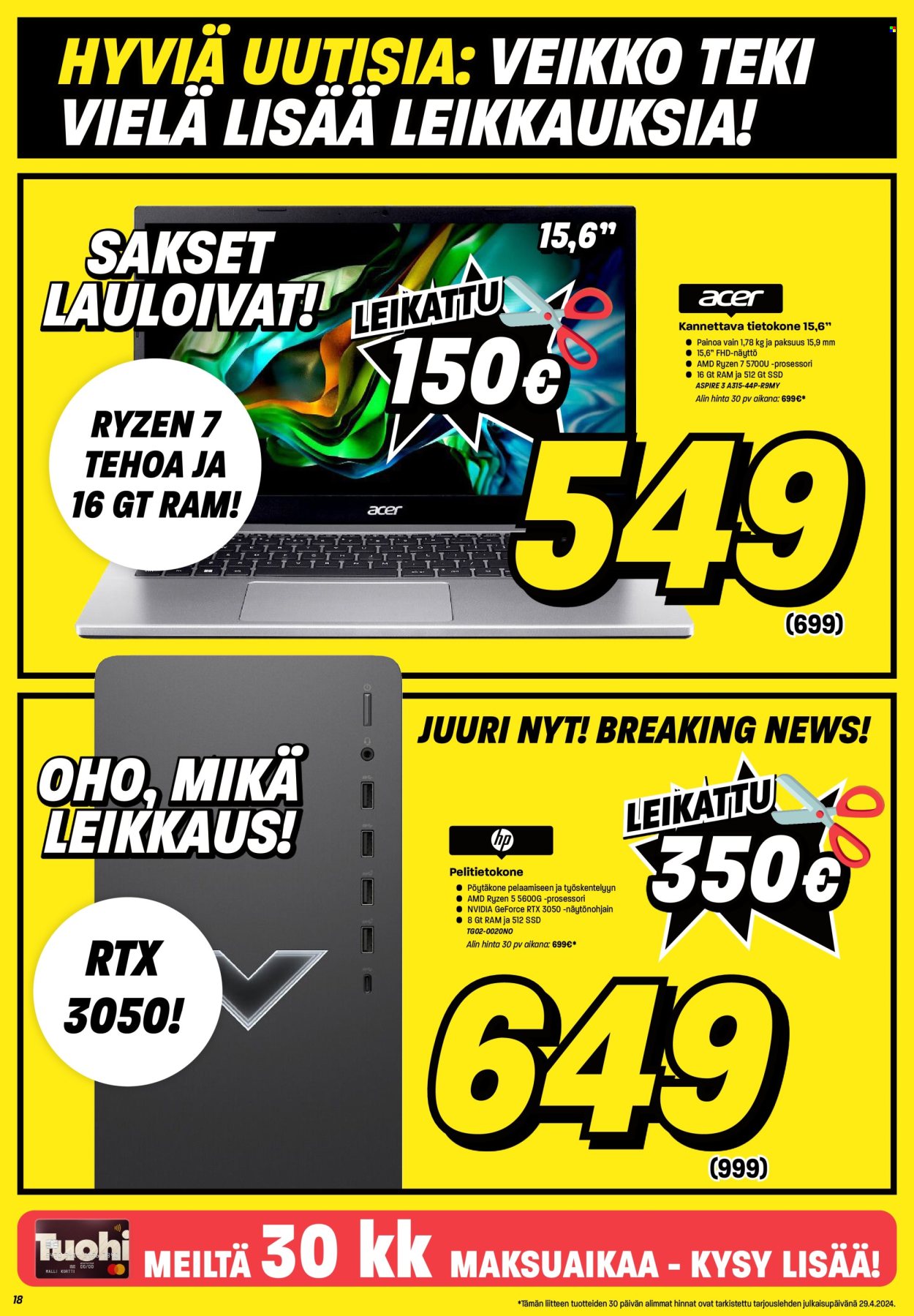 Veikon Kone tarjoukset - 29.04.2024 - 05.05.2024. Sivu 18