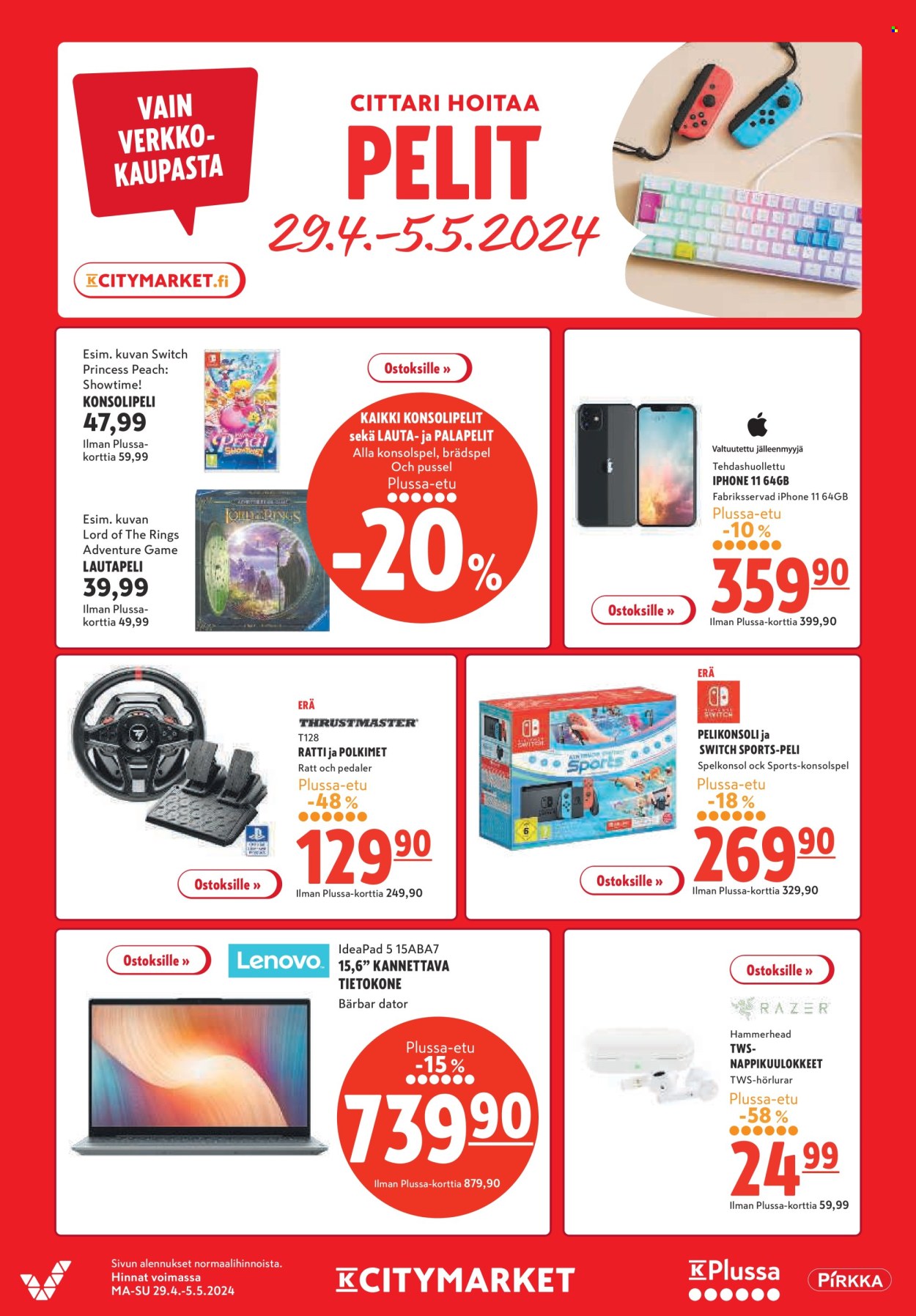 K-citymarket tarjoukset - 29.04.2024 - 05.05.2024. Sivu 15