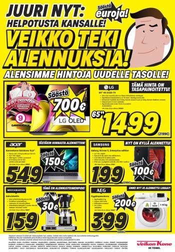 Veikon Kone tarjoukset  - 06.05.2024 - 12.05.2024.