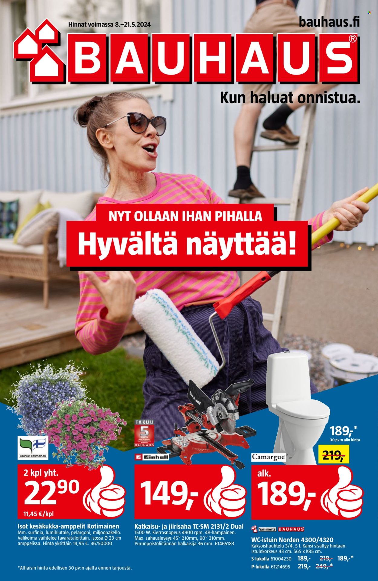 Bauhaus tarjoukset - 08.05.2024 - 21.05.2024. Sivu 1