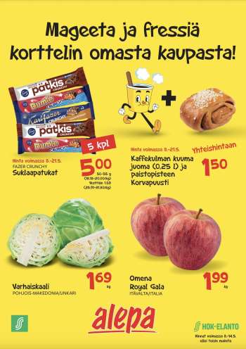 Alepa tarjoukset  - 08.05.2024 - 14.05.2024.