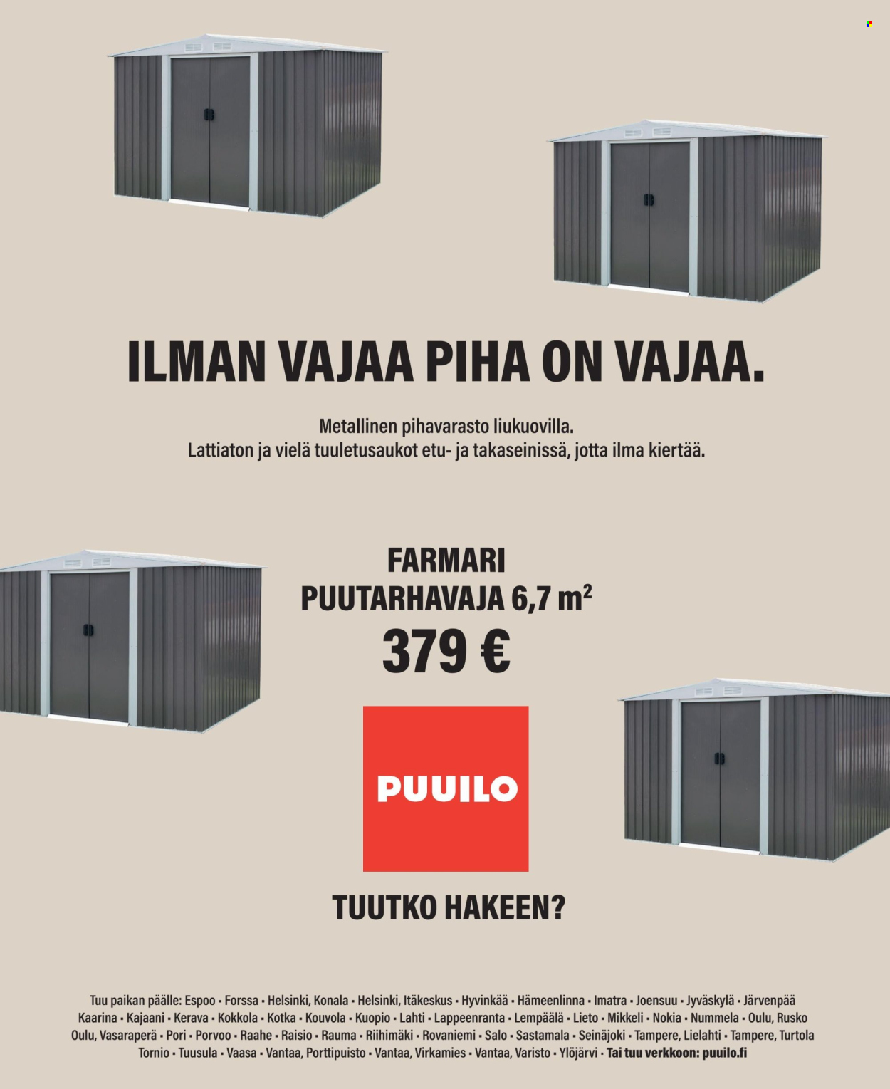 Puuilo tarjoukset. Sivu 1