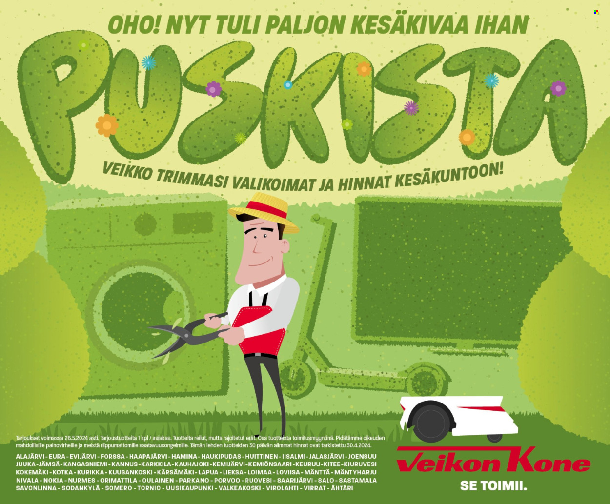 Veikon Kone tarjoukset - 13.05.2024 - 26.05.2024. Sivu 1