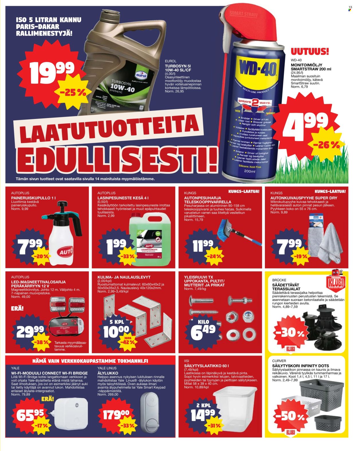 Tokmanni tarjoukset - 20.05.2024 - 26.05.2024. Sivu 13