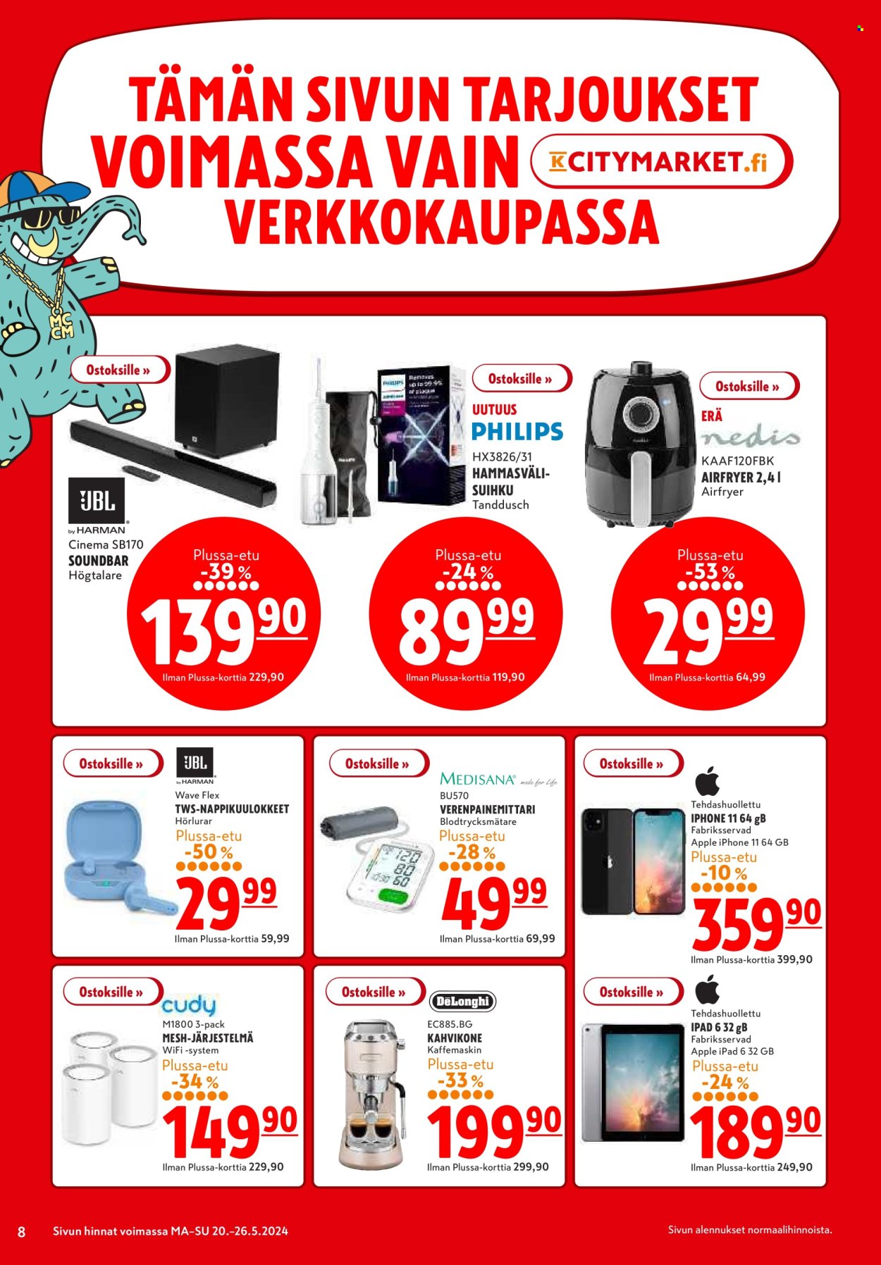 K-citymarket tarjoukset - 20.05.2024 - 26.05.2024. Sivu 8