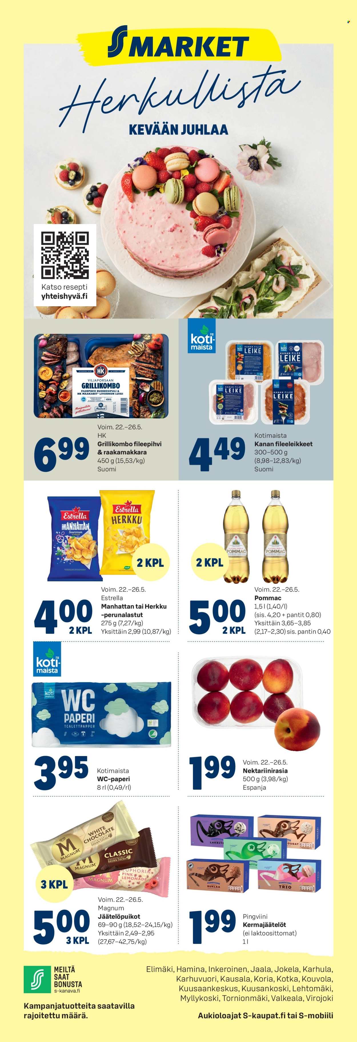 S-market tarjoukset - 22.05.2024 - 26.05.2024. Sivu 1