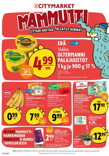 K-citymarket tarjoukset  - 23.05.2024 - 26.05.2024.