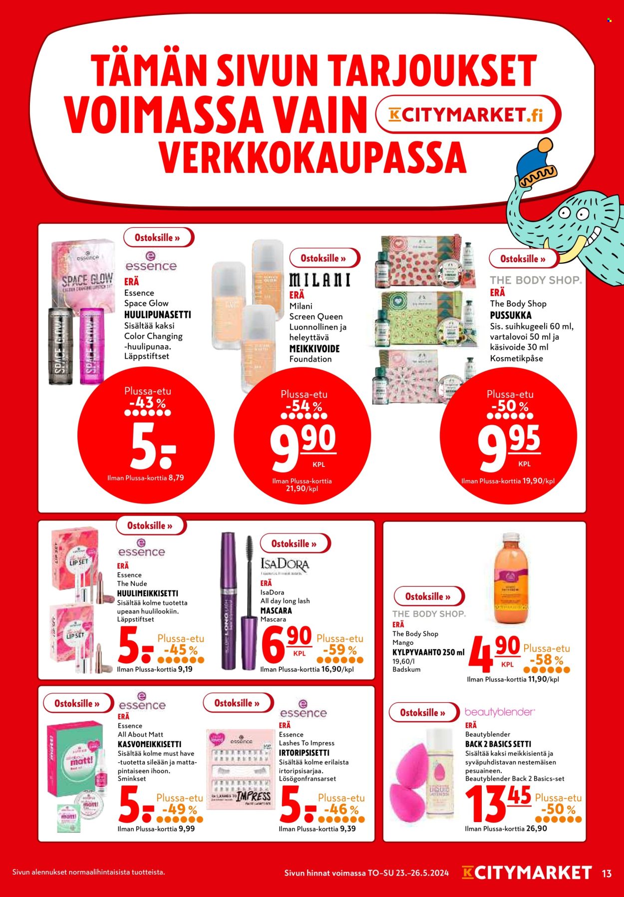 K-citymarket tarjoukset - 23.05.2024 - 26.05.2024. Sivu 13