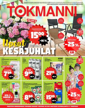 Tokmanni tarjoukset  - 27.05.2024 - 02.06.2024.