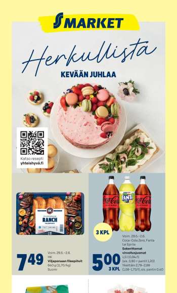 S-market tarjoukset  - 29.05.2024 - 02.06.2024.