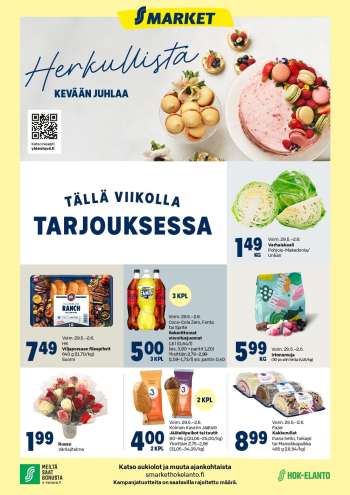 S-market tarjoukset  - 29.05.2024 - 02.06.2024.