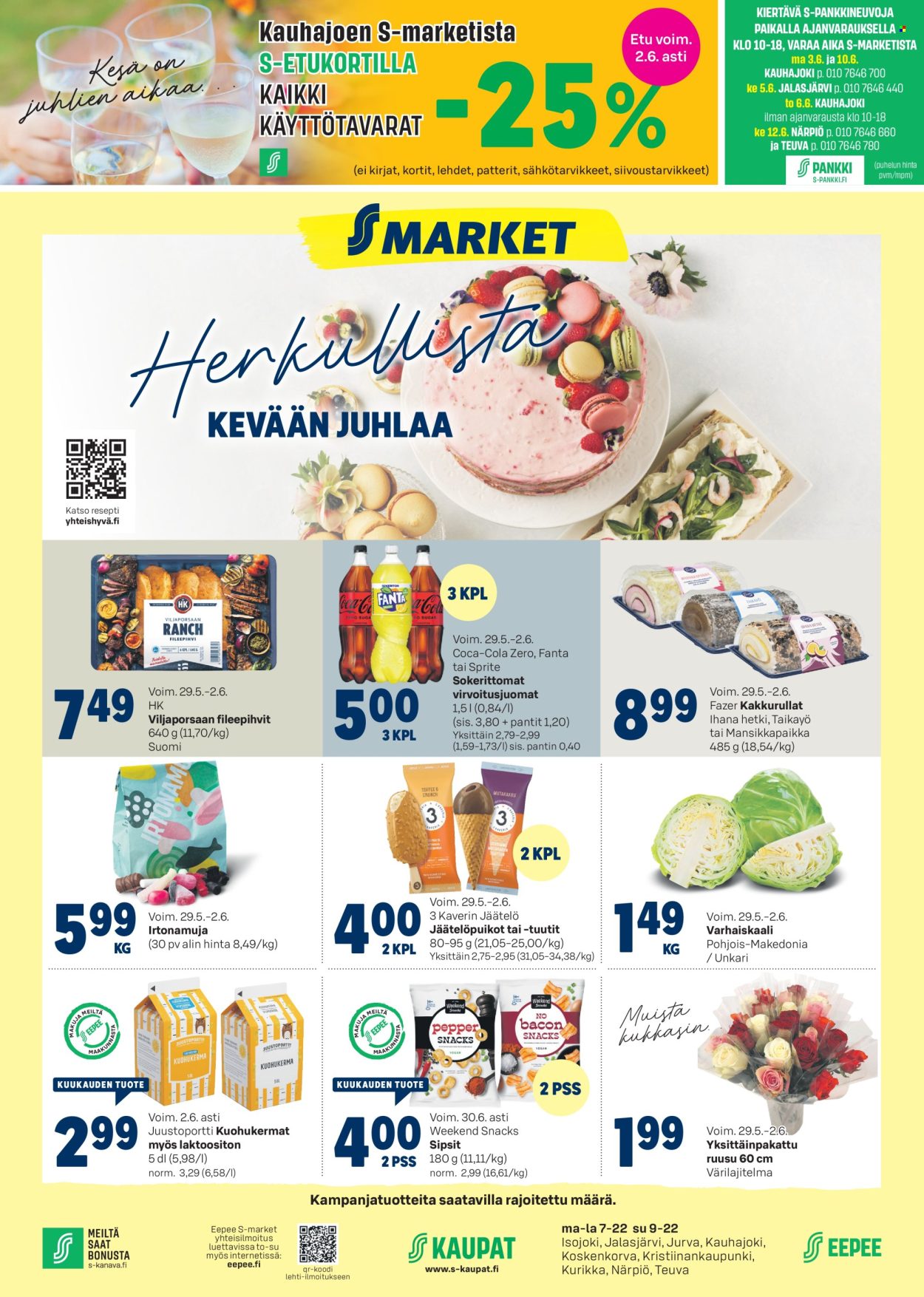 S-market tarjoukset - 29.05.2024 - 02.06.2024. Sivu 1