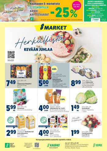 S-market tarjoukset  - 29.05.2024 - 02.06.2024.