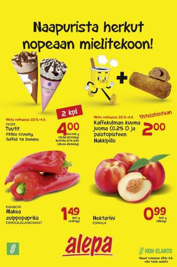 Alepa tarjoukset  - 29.05.2024 - 04.06.2024.